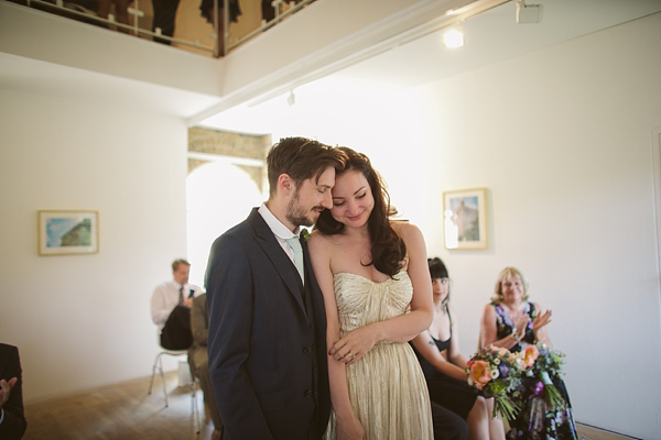 Mint green wedding, gold wedding, alternative wedding, gold wedding shoes, Photography by Tom Ravenshear