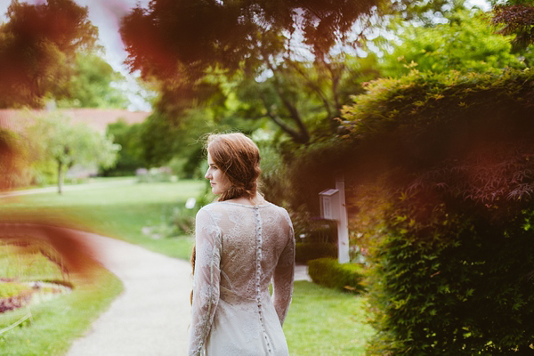 Edwardian inspired bride, antique style wedding, something old wedding, vintage wedding, red haired bride