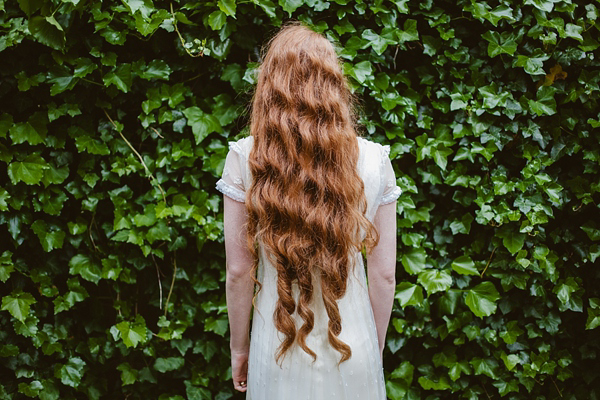 Edwardian inspired bride, antique style wedding, something old wedding, vintage wedding, red haired bride