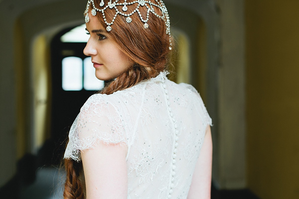 Edwardian inspired bride, antique style wedding, something old wedding, vintage wedding, red haired bride