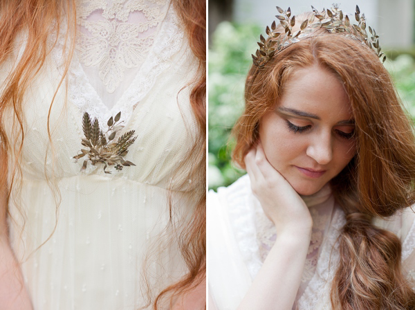 Edwardian inspired bride, antique style wedding, something old wedding, vintage wedding, red haired bride