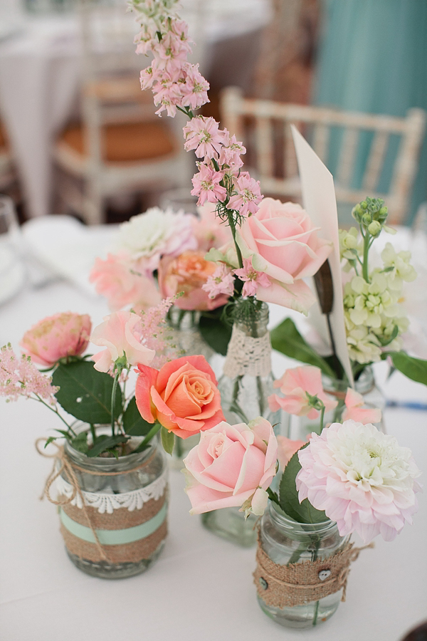 Seafoam green wedding, coral wedding, pastel colour wedding, Kate Sherford wedding dress, Photography by Tarah Coonan