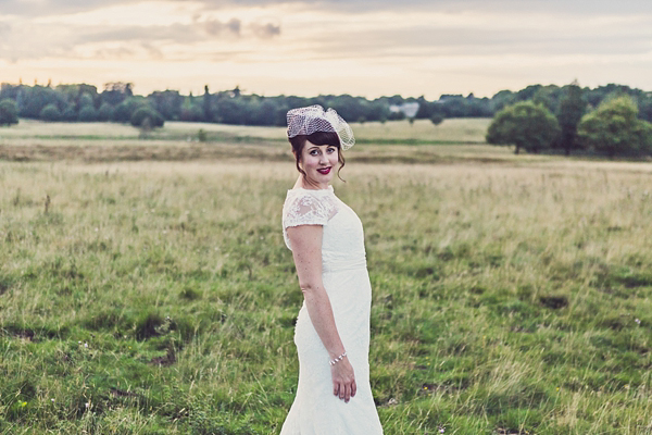 Mad Hatters tea party style wedding, Groom in tweed, flat cap, photography by Claire Penn