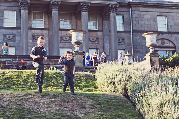 Mad Hatters tea party style wedding, Groom in tweed, flat cap, photography by Claire Penn