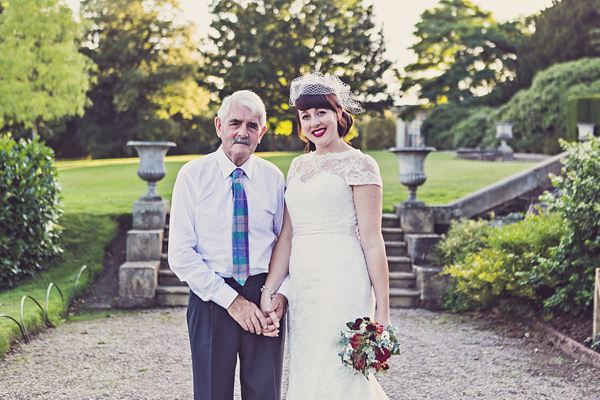 Mad Hatters tea party style wedding, Groom in tweed, flat cap, photography by Claire Penn