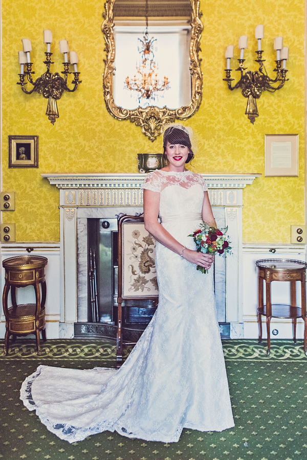 Mad Hatters tea party style wedding, Groom in tweed, flat cap, photography by Claire Penn