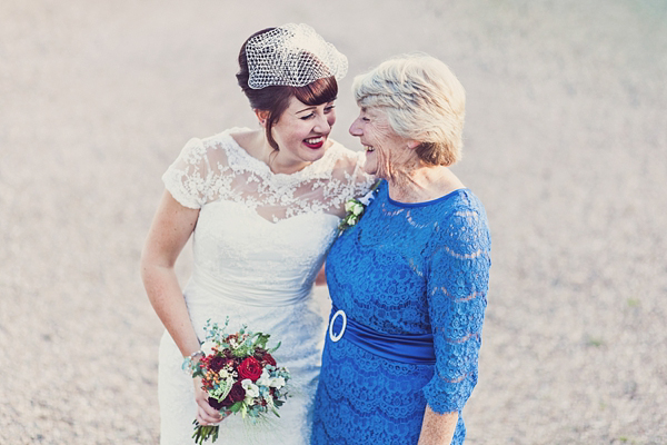 Mad Hatters tea party style wedding, Groom in tweed, flat cap, photography by Claire Penn