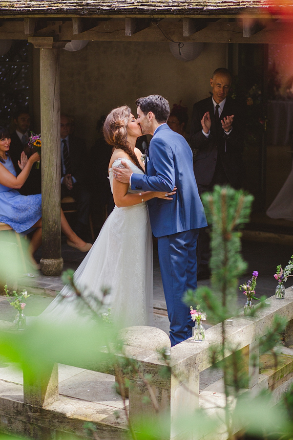 Maggie Sottero wedding dress, rustic garden wedding, wedding photography by Nicki Feltham