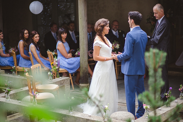 Maggie Sottero wedding dress, rustic garden wedding, wedding photography by Nicki Feltham