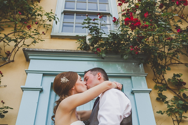 Charlotte Balbier wedding dress, pastel colour wedding, Photography by Jordanna Marston