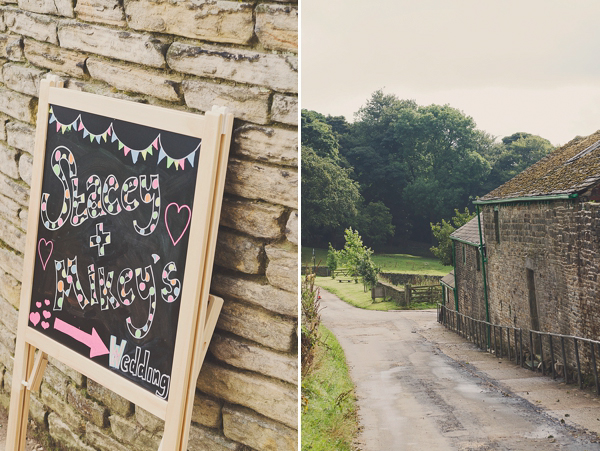 Hand fasting colourful outdoor wedding