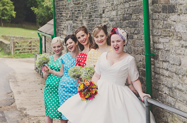 Hand fasting colourful outdoor wedding