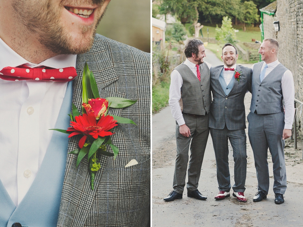 Hand fasting colourful outdoor wedding