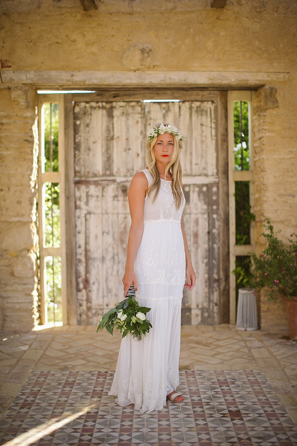 Free People wedding dress, boho style wedding dress, Spanish wedding, wedding in Spain, photography by Tom Ravenshear