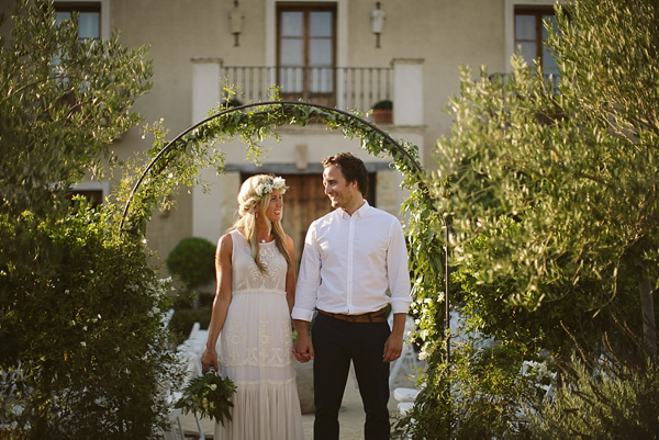 Free People wedding dress, boho style wedding dress, Spanish wedding, wedding in Spain, photography by Tom Ravenshear