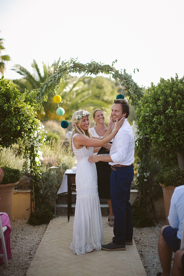 Free People wedding dress, boho style wedding dress, Spanish wedding, wedding in Spain, photography by Tom Ravenshear