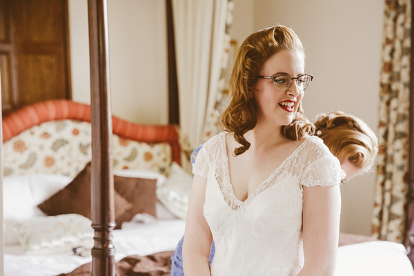1940s inspired wedding, charity shop inspired wedding, Alfred Angelo wedding dress, wedding photography by Phil Drinkwater
