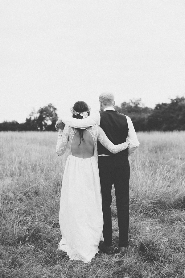 Floral crown, flower crown, Katya Katya Shehurina wedding dress, woodland wedding, Scraptoft Hill Farm wedding, Rebecca Goddard Photography