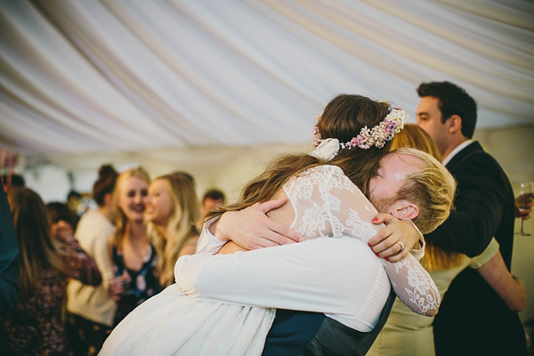 Floral crown, flower crown, Katya Katya Shehurina wedding dress, woodland wedding, Scraptoft Hill Farm wedding, Rebecca Goddard Photography