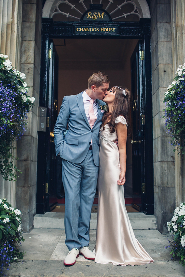 A 1930s Style Silk Bias Cut Gown For A Bright Lights Big City Inspired London Wedding Love My Dress UK Wedding Blog Podcast Directory Shop