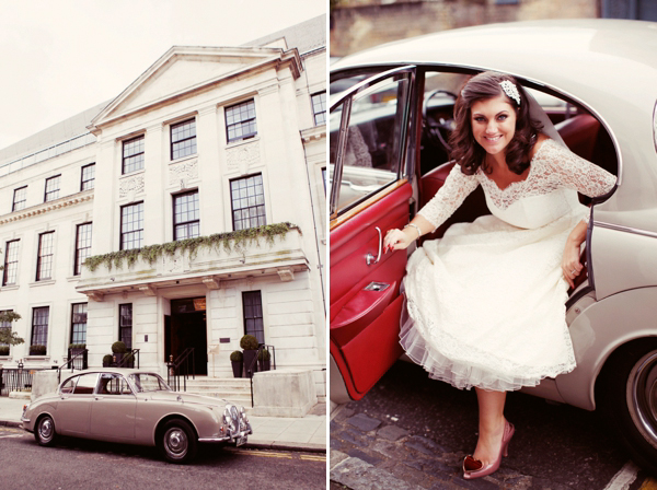 Elizabeth Avey vintage wedding dress, London bride, London wedding, 1950s vintage