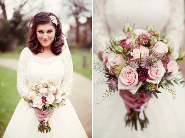 Elizabeth Avey vintage wedding dress, London bride, London wedding, 1950s vintage