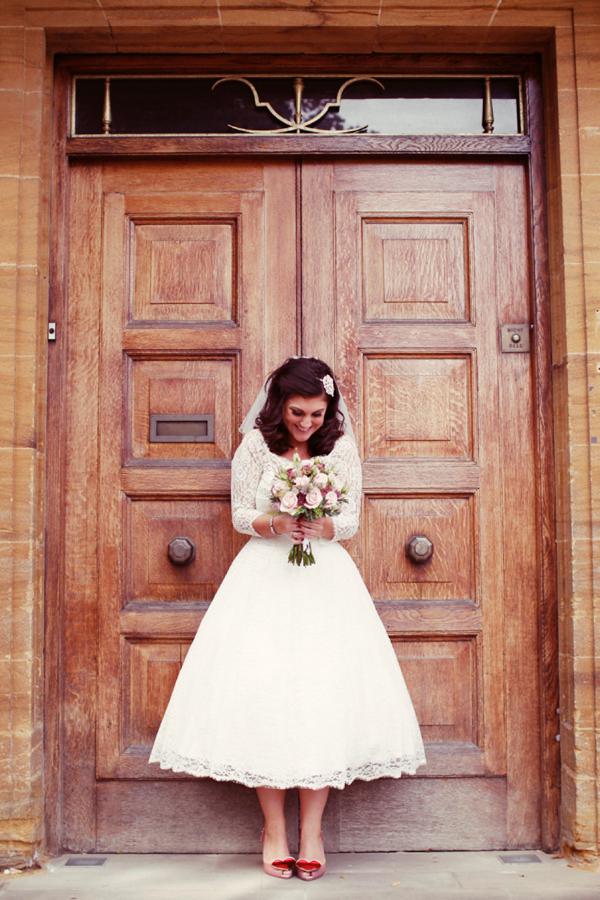 Elizabeth Avey vintage wedding dress, London bride, London wedding, 1950s vintage