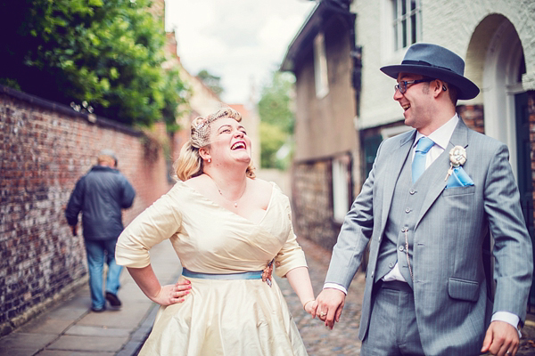 Vintage travel inspired wedding, The couture company wedding dress, multicolour petticoat, 1950s inspred bride, Photography by Claire Morris