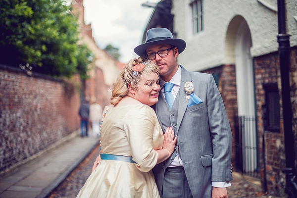 Vintage travel inspired wedding, The couture company wedding dress, multicolour petticoat, 1950s inspred bride, Photography by Claire Morris