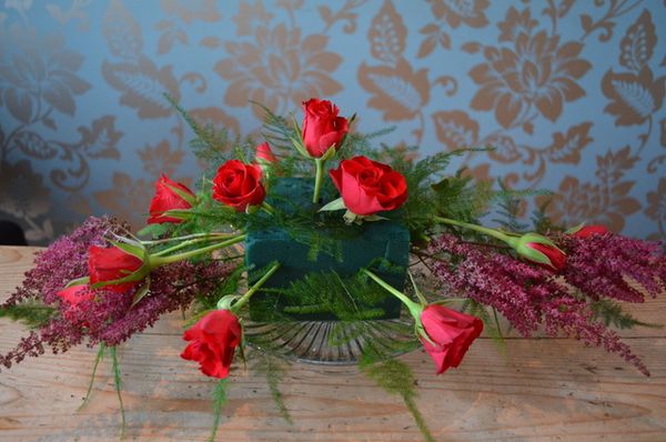 Christmas Table Centrepiece DIY Tuturial by Campbells Flowers-14