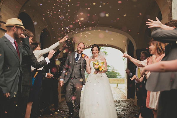 Alfred Angelo wedding dress, village hall wedding, Morpeth village hall weddings, weddings in Northumberland, Yellow weddings, Photography by Matt Ethan