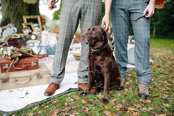 Gay wedding inspiration, Autumn wedding, outdoor wedding, wedding picnic, Styling by wedding planner Matthew Oliver, Photography by Hayley Savage