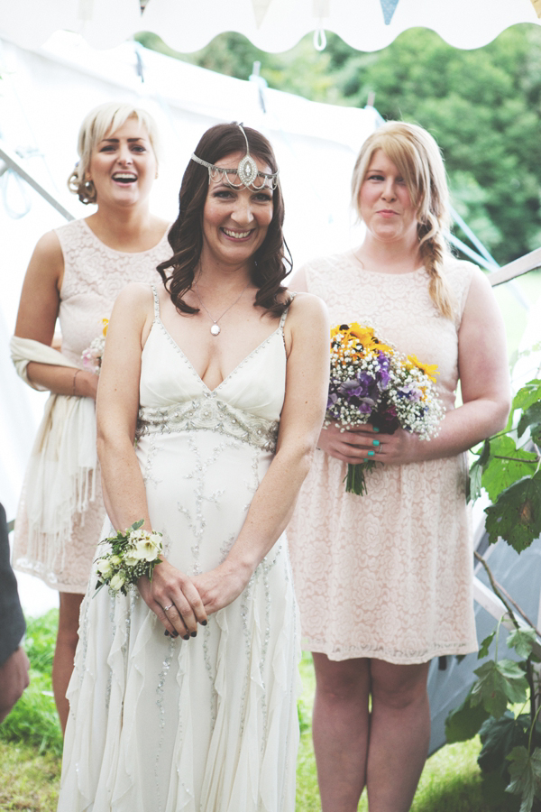 Happiness by Jenny Packham, Handmade outdoor wedding