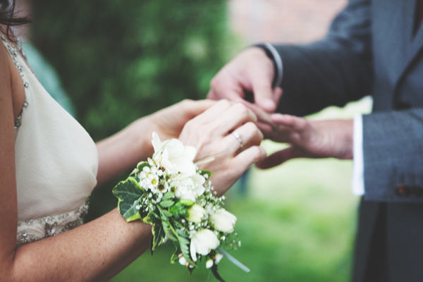 Happiness by Jenny Packham, Handmade outdoor wedding