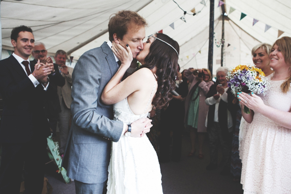 Happiness by Jenny Packham, Handmade outdoor wedding