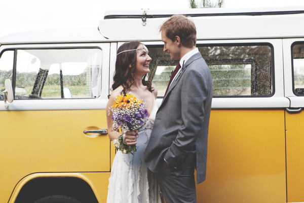 Happiness by Jenny Packham, Handmade outdoor wedding