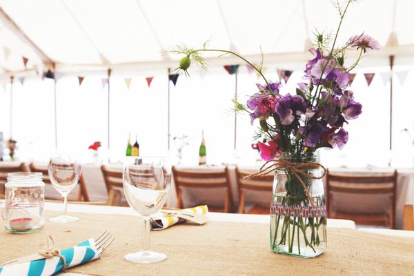 Happiness by Jenny Packham, Handmade outdoor wedding