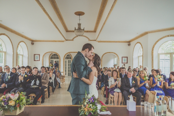 Benjamin Roberts wedding dress, rustic Autumn wedding, Photography by Michelle Lindsell