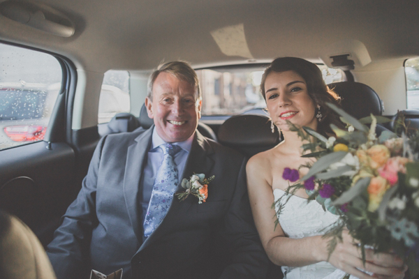 Benjamin Roberts wedding dress, rustic Autumn wedding, Photography by Michelle Lindsell