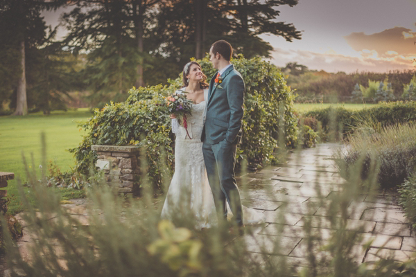 Benjamin Roberts wedding dress, rustic Autumn wedding, Photography by Michelle Lindsell