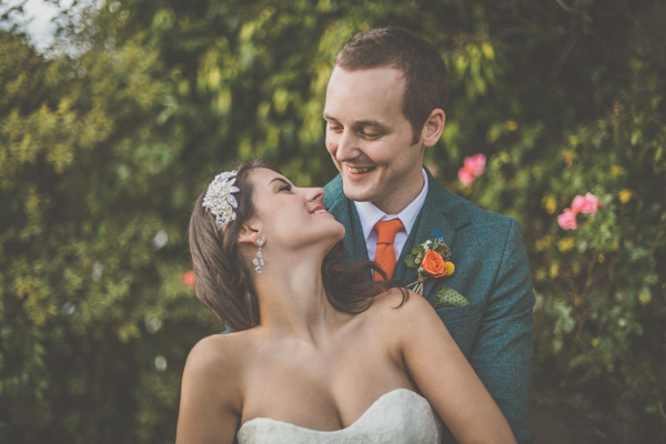 Benjamin Roberts wedding dress, rustic Autumn wedding, Photography by Michelle Lindsell