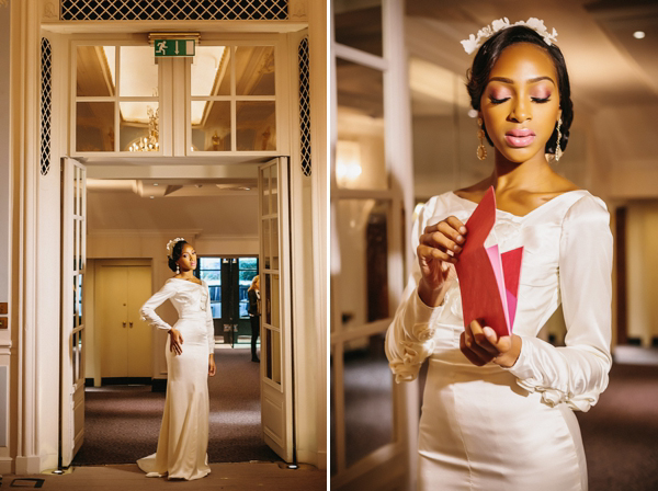 Luxury bridal wear by Yemi Kosibah, Savoy hotel wedding