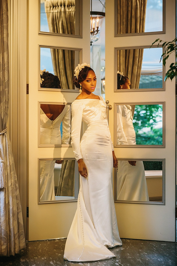 Luxury bridal wear by Yemi Kosibah, Savoy hotel wedding