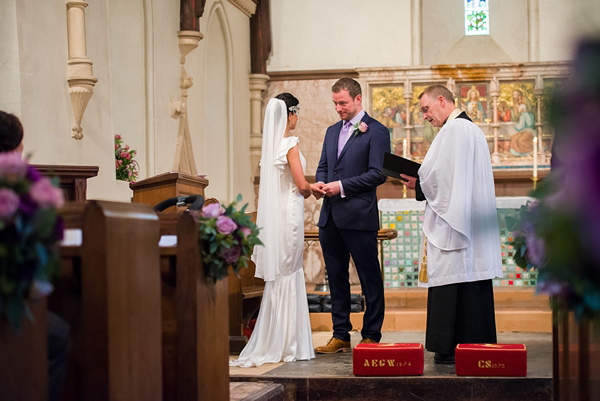 1930s Art Deco Inspired Wedding, Belle & Bunty Wedding Dress, Lila Headpiece, Photography by Especially Amy