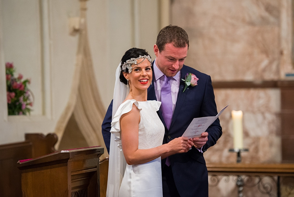 1930s Art Deco Inspired Wedding, Belle & Bunty Wedding Dress, Lila Headpiece, Photography by Especially Amy