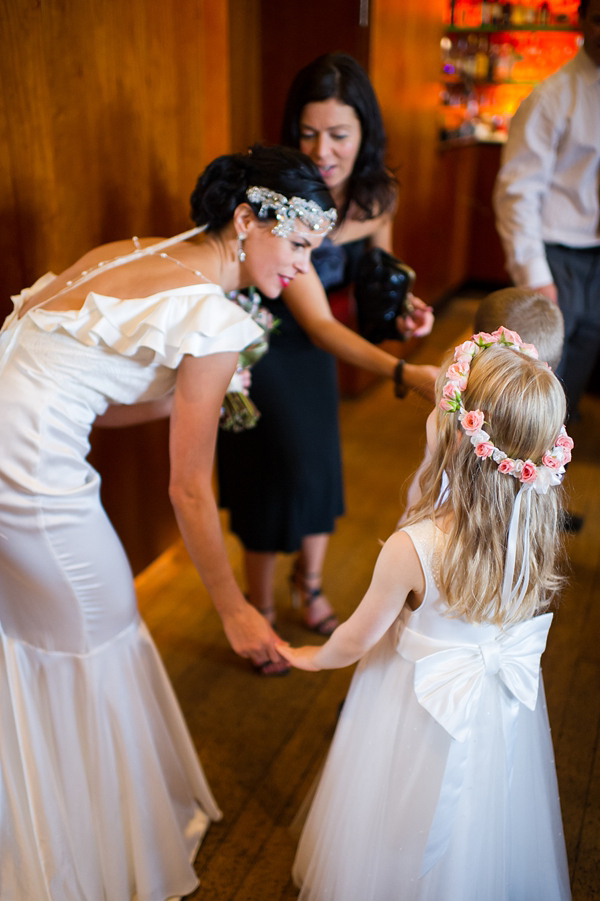 1930s Art Deco Inspired Wedding, Belle & Bunty Wedding Dress, Lila Headpiece, Photography by Especially Amy