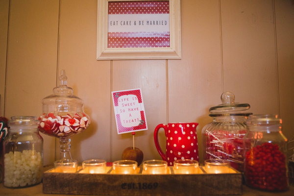 1950s vintage Christmas wedding, red polka dot wedding, Images by Lola Rose Photography