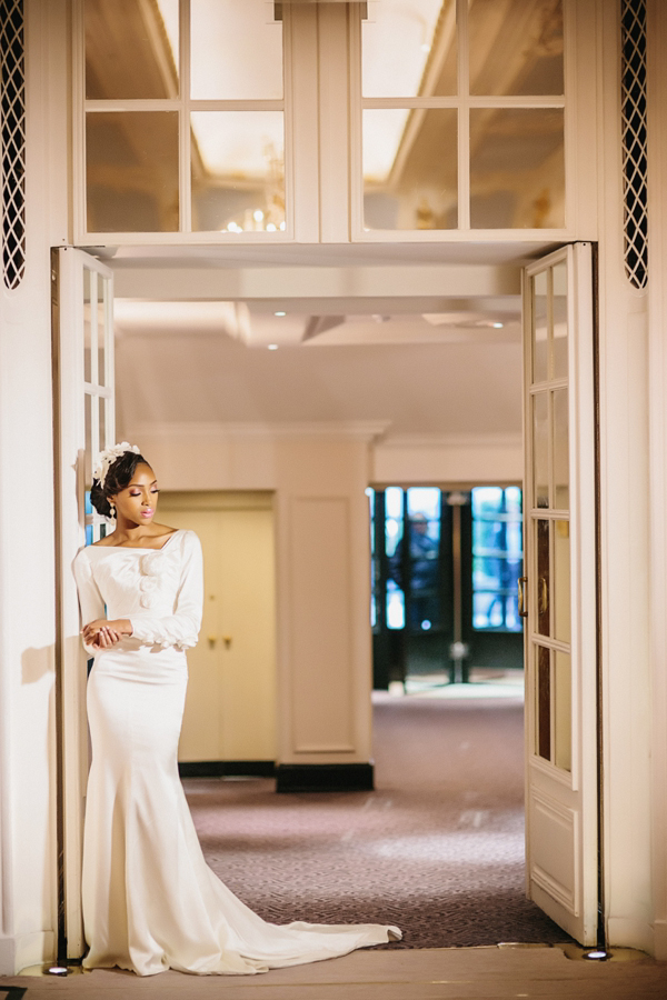 Luxury bridal wear by Yemi Kosibah, Savoy hotel wedding