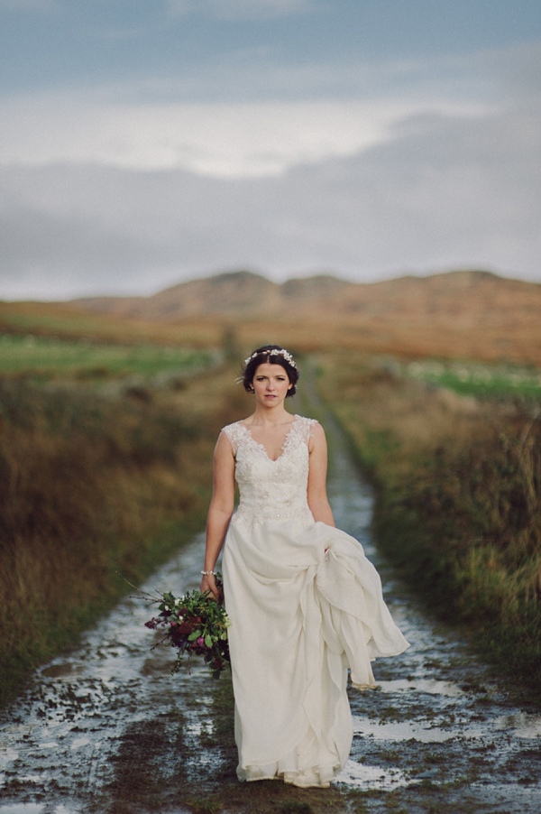 Crear wedding Scotland, Rowan Joy wedding dress, Officer and a Gentleman wedding, images by Kitchener Photography