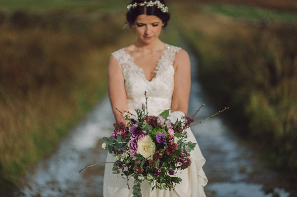 Crear wedding Scotland, Rowan Joy wedding dress, Officer and a Gentleman wedding, images by Kitchener Photography